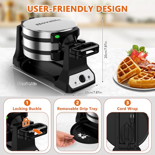 1400W Belgian Waffle Maker G3488