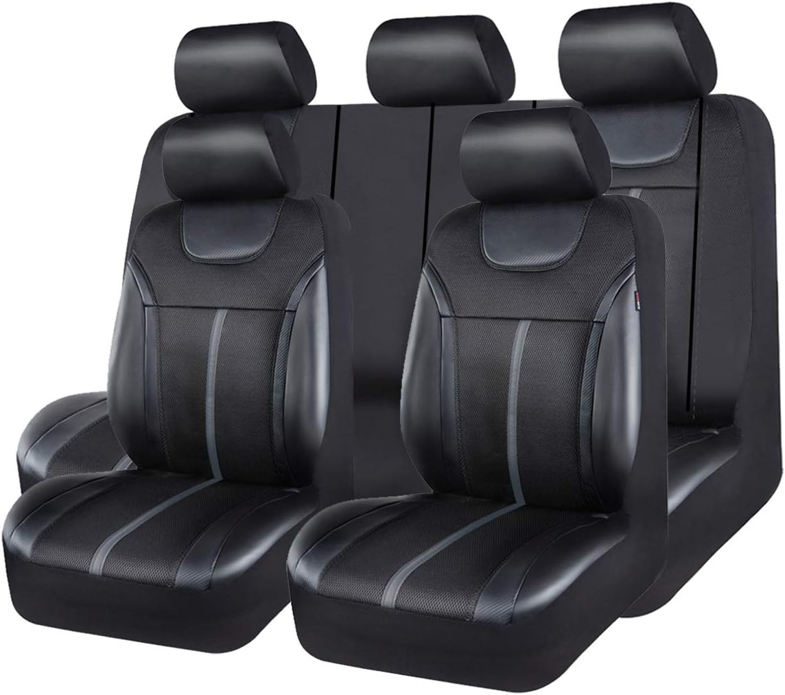 Carbon Leather Universal Car Seat Cover Full Set R709941