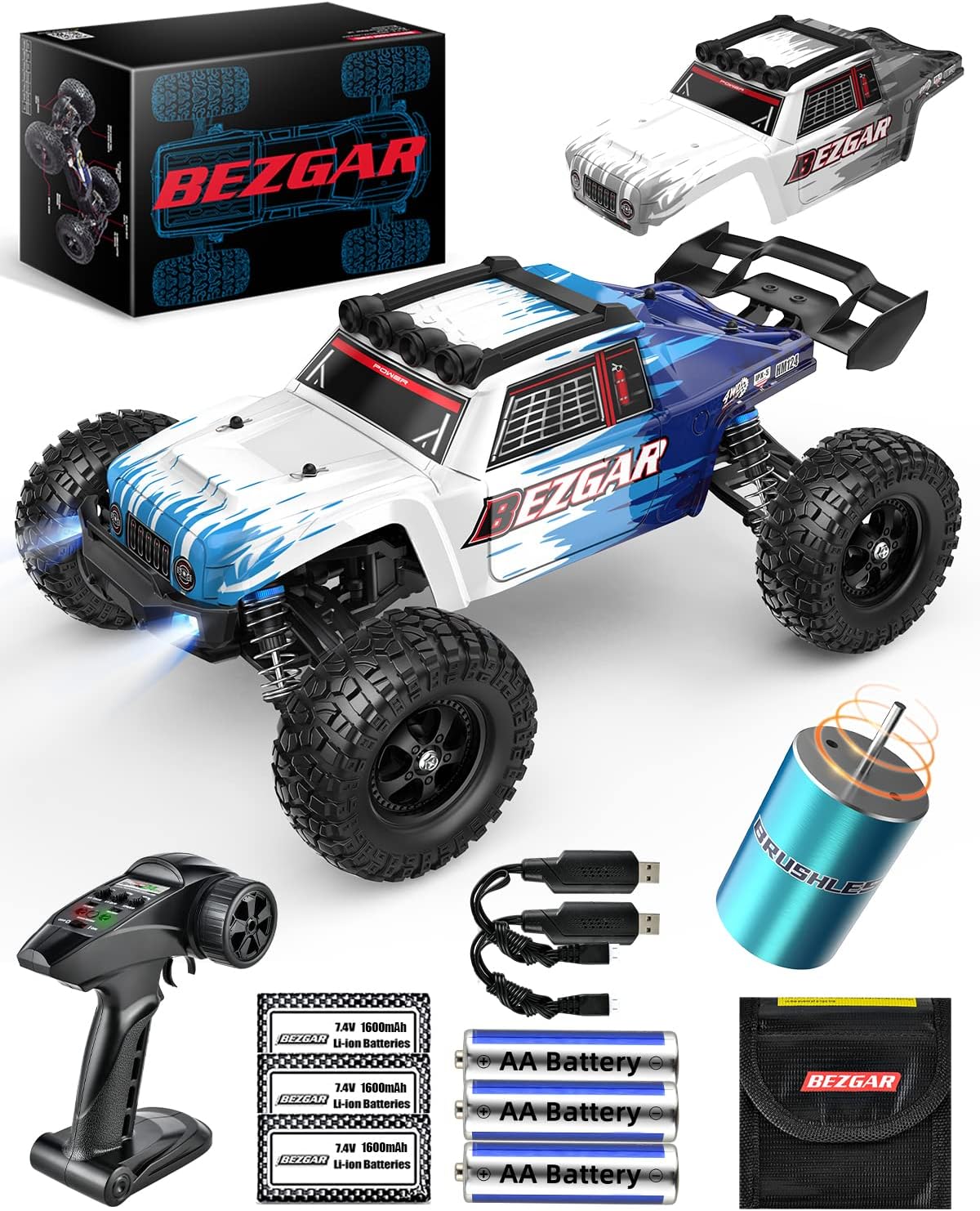 1:12 Scale 4WD Brushless Remote Control Truck W52273