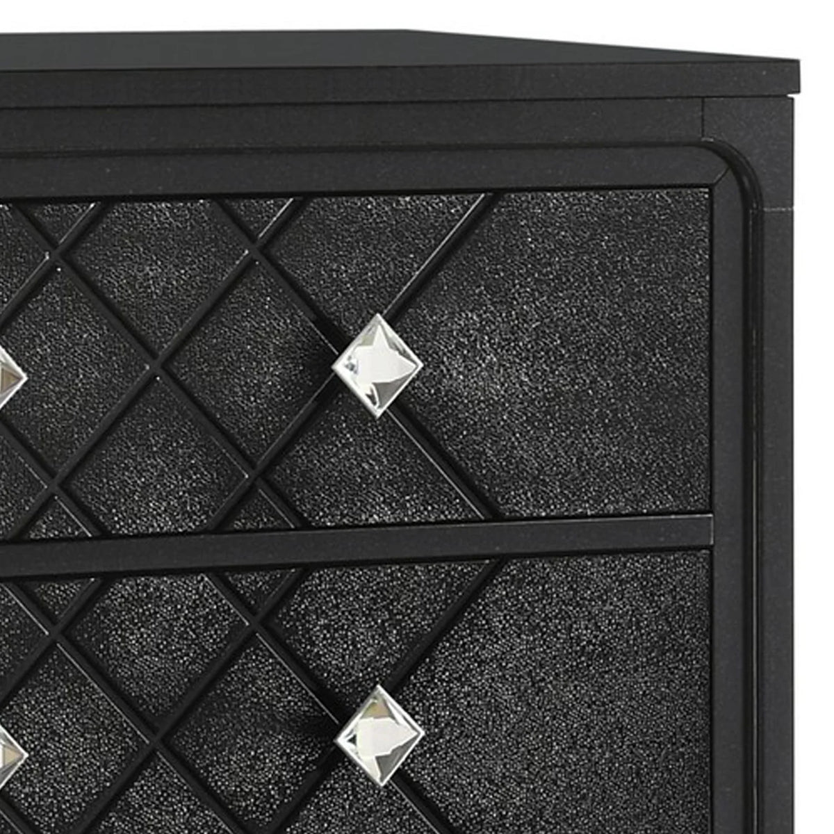 Black 5 Drawer Tall Dresser I933284