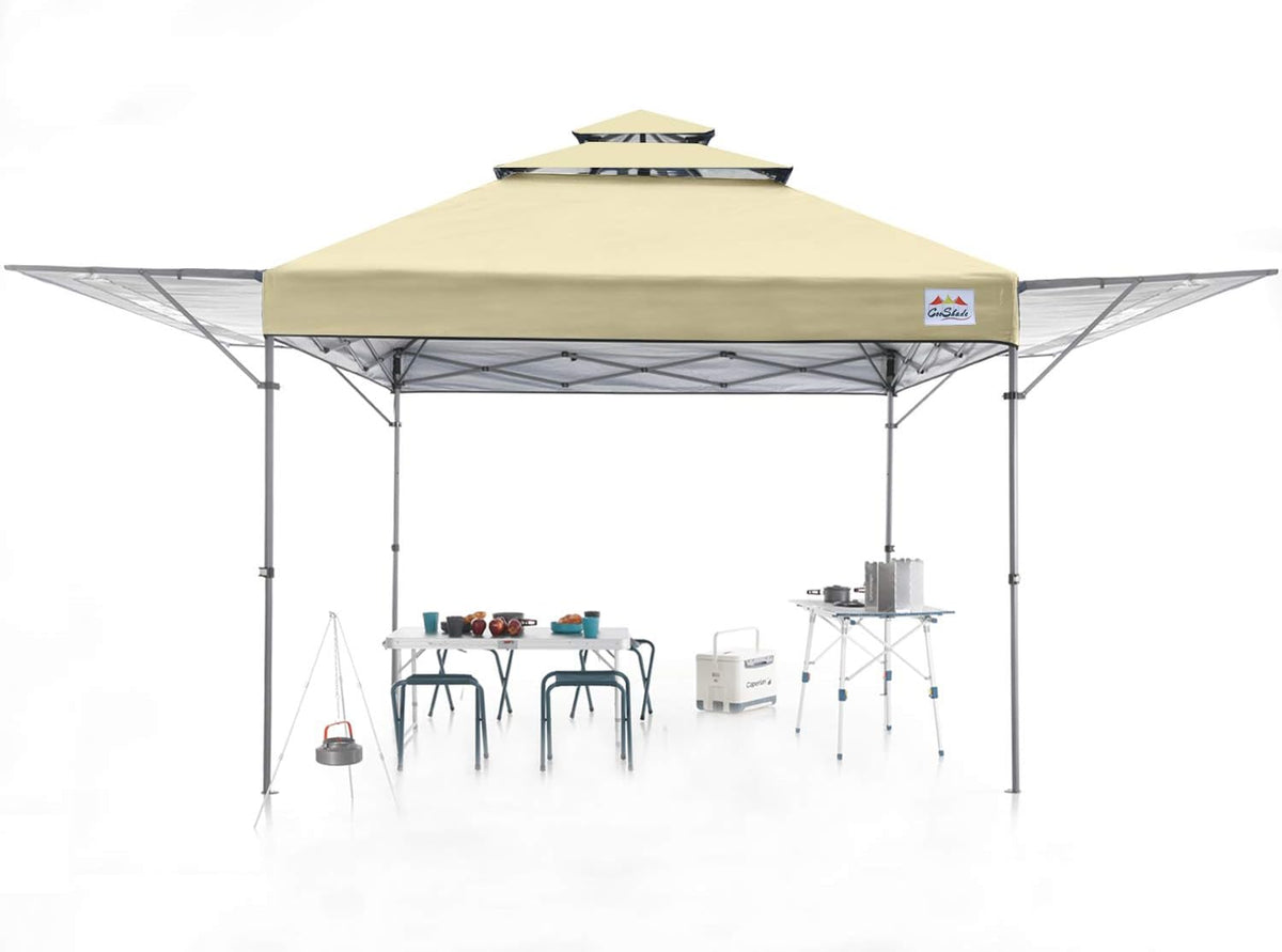 10x17 Instant Pop Up Canopy with Ventilation and Adjustable Dual Half Awnings M761231
