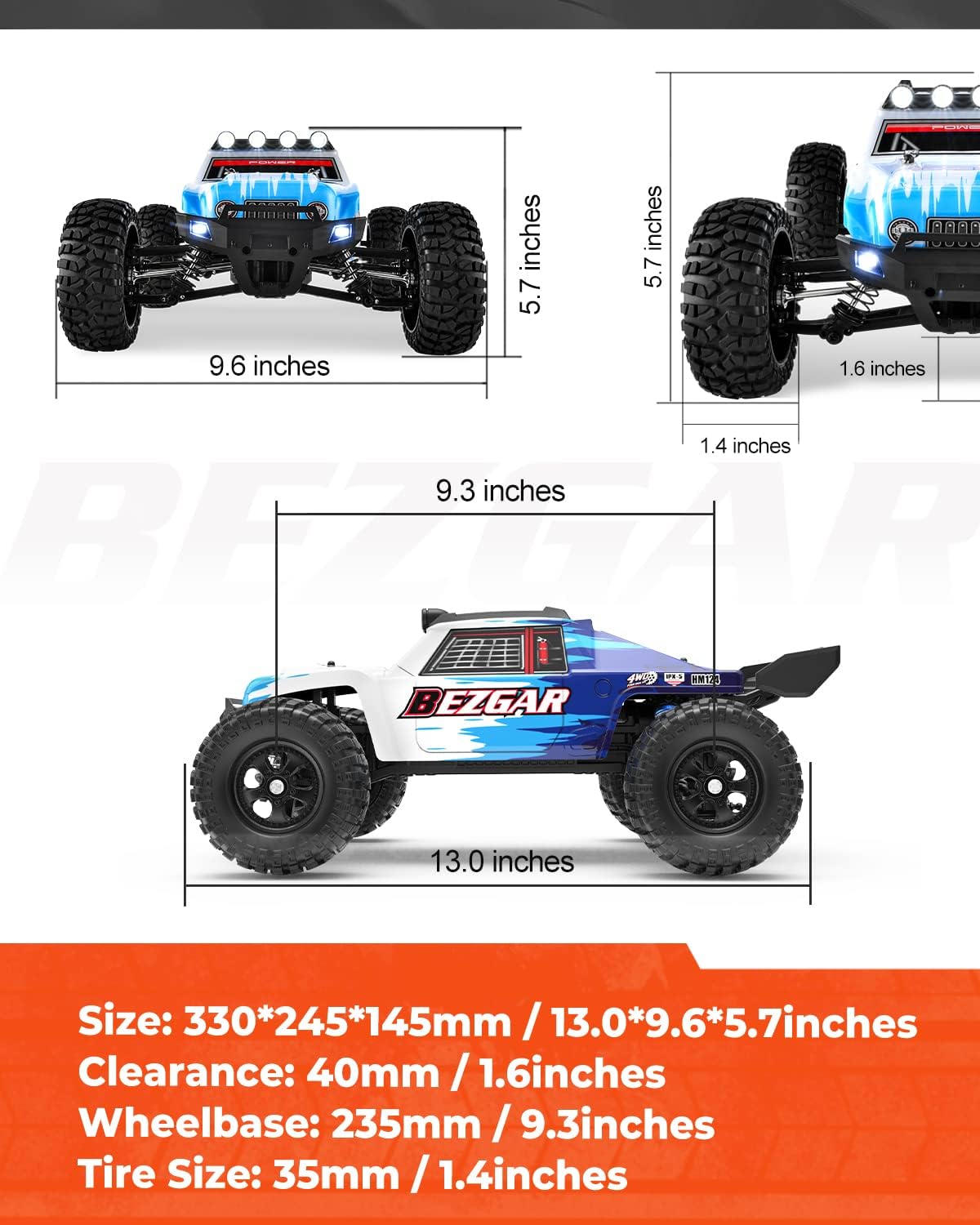 1:12 Scale 4WD Brushless Remote Control Truck W52273