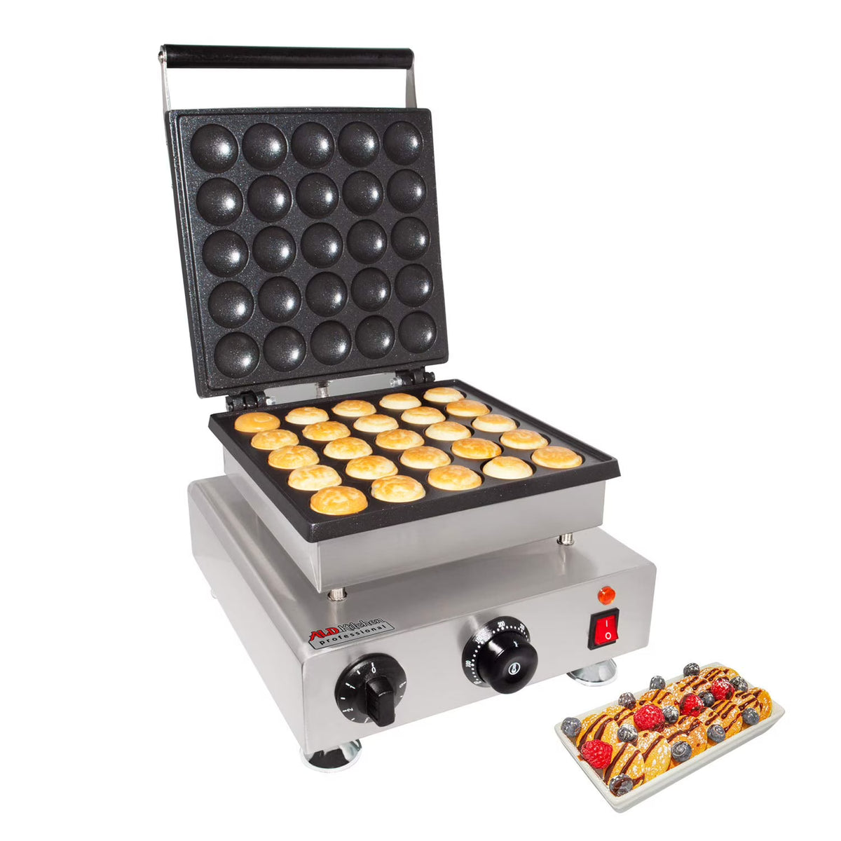 25PCS Electric Mini Pancake Maker Machine With Batter Dispenser Z321267