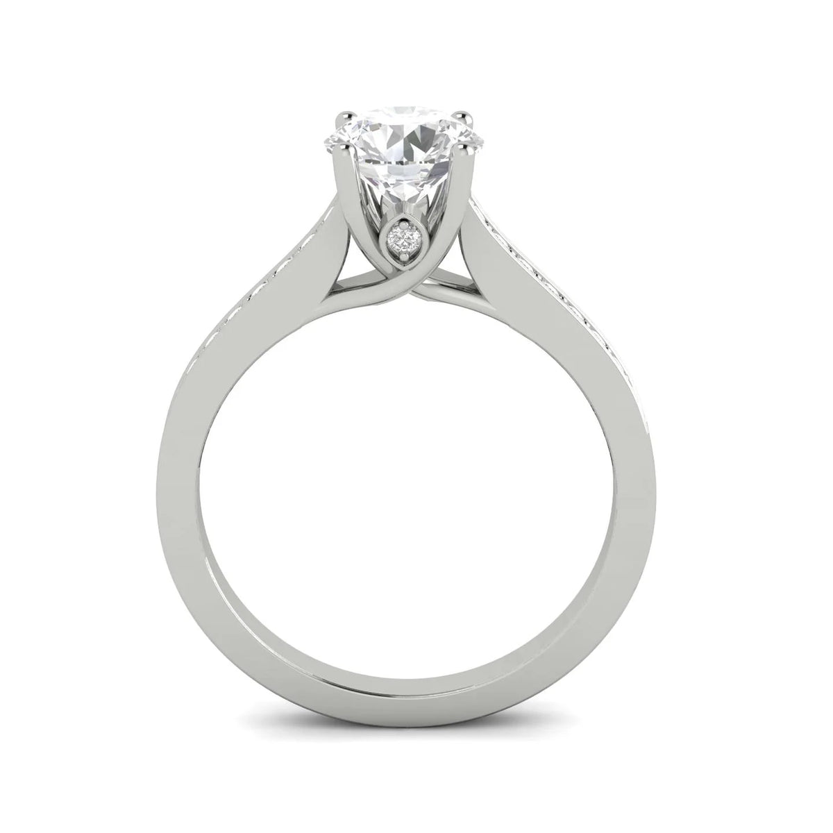 10k White Gold Diamond Engagement Ring U1560