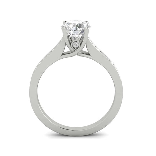 10k White Gold Diamond Engagement Ring U1560