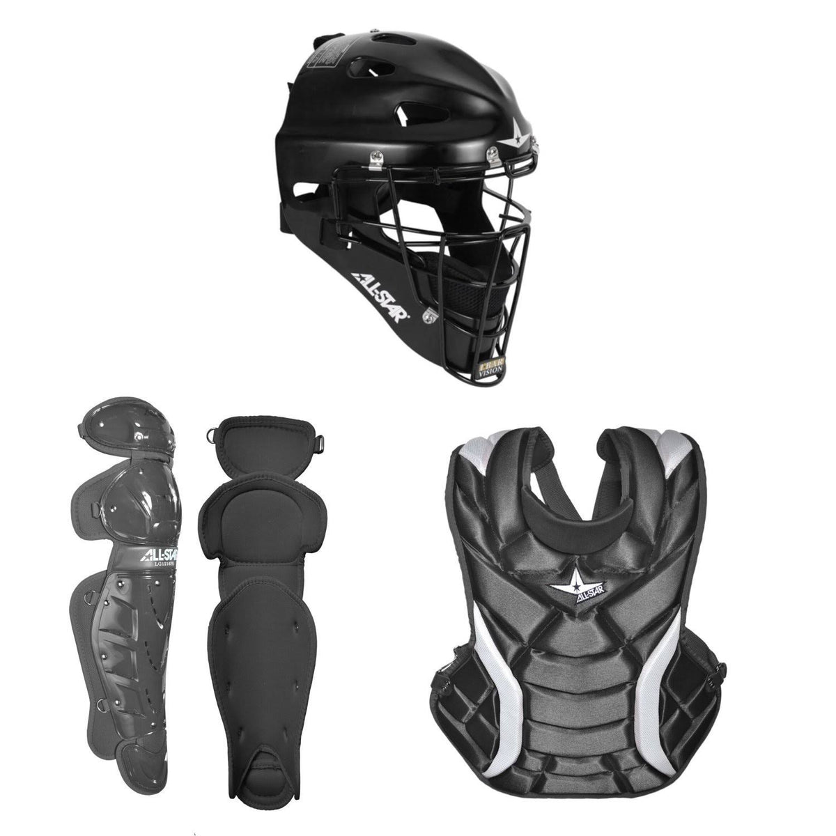 Black Fastpitch Catcher's Set J413
