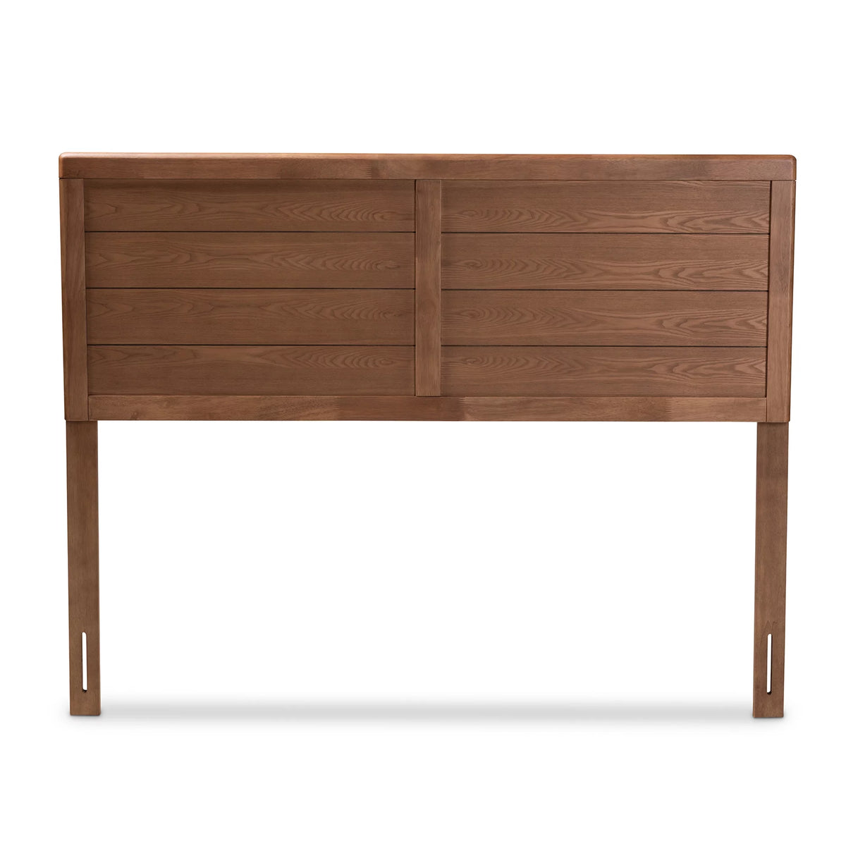 Walnut Brown Finished Wood Full Size Headboard U64567
