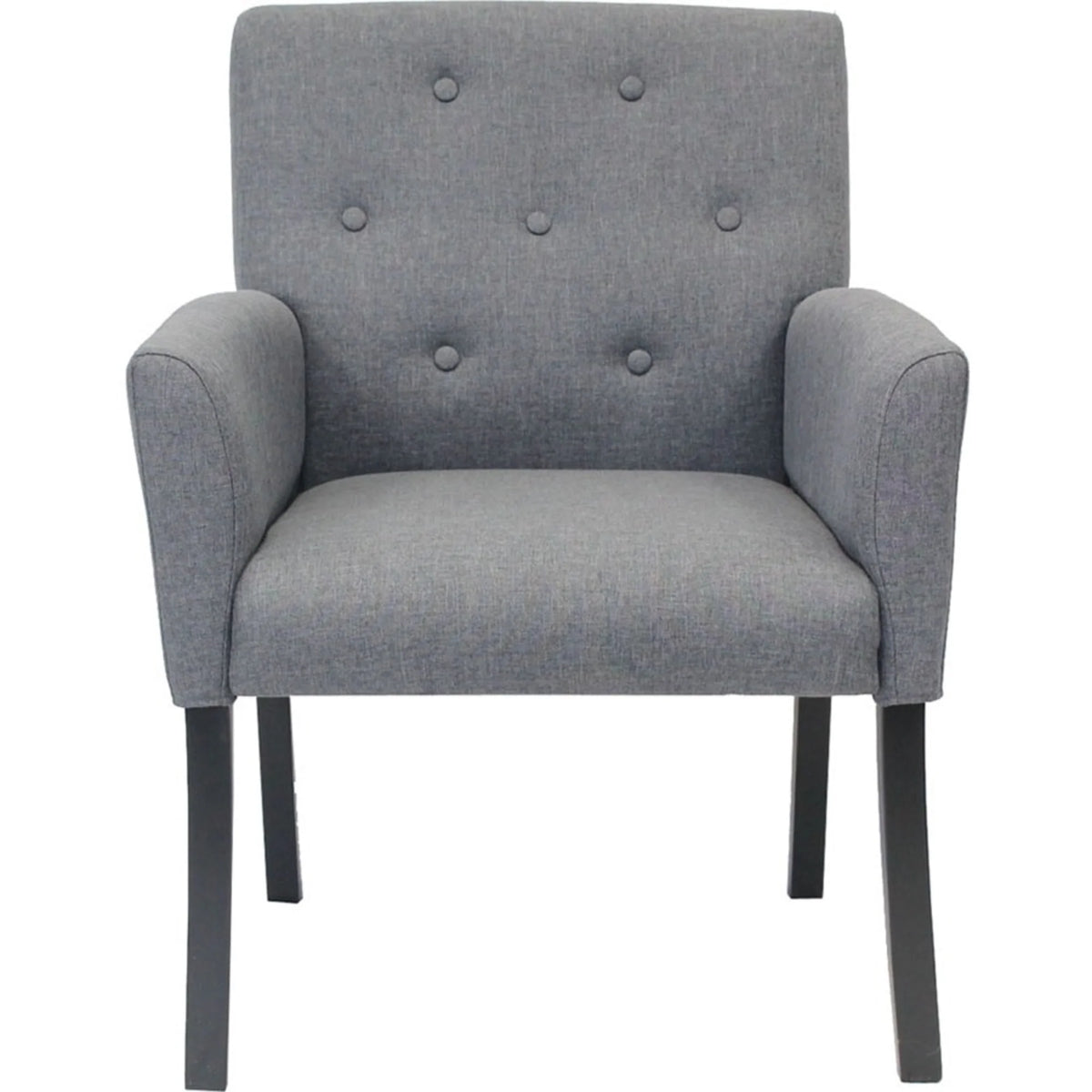 Slate Gray Button-tufted Accent Chair T115