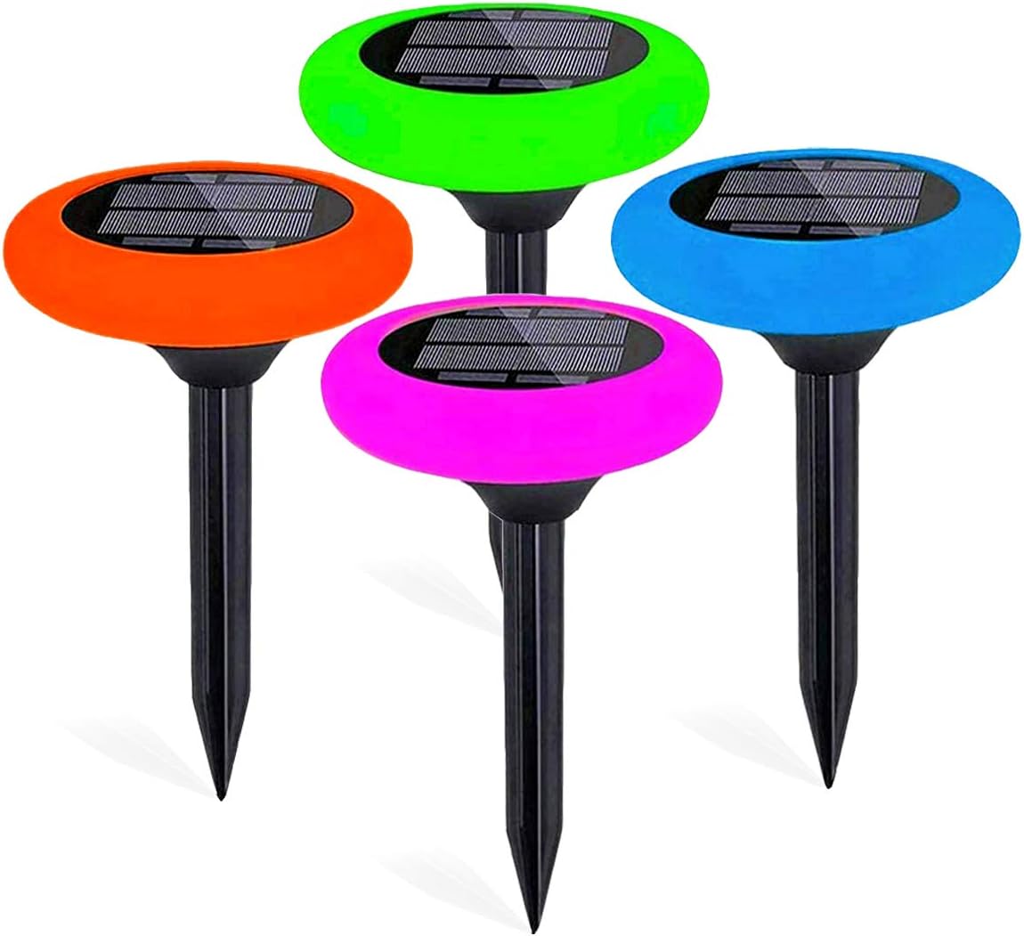 7 Color Solar Pathway Lights (4Pack) K292