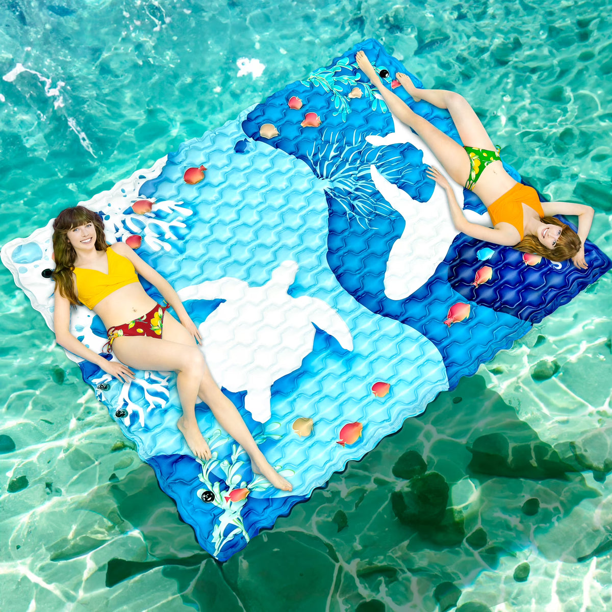 Heavy Duty Inflatable Water Mattress Float and Raft J465683