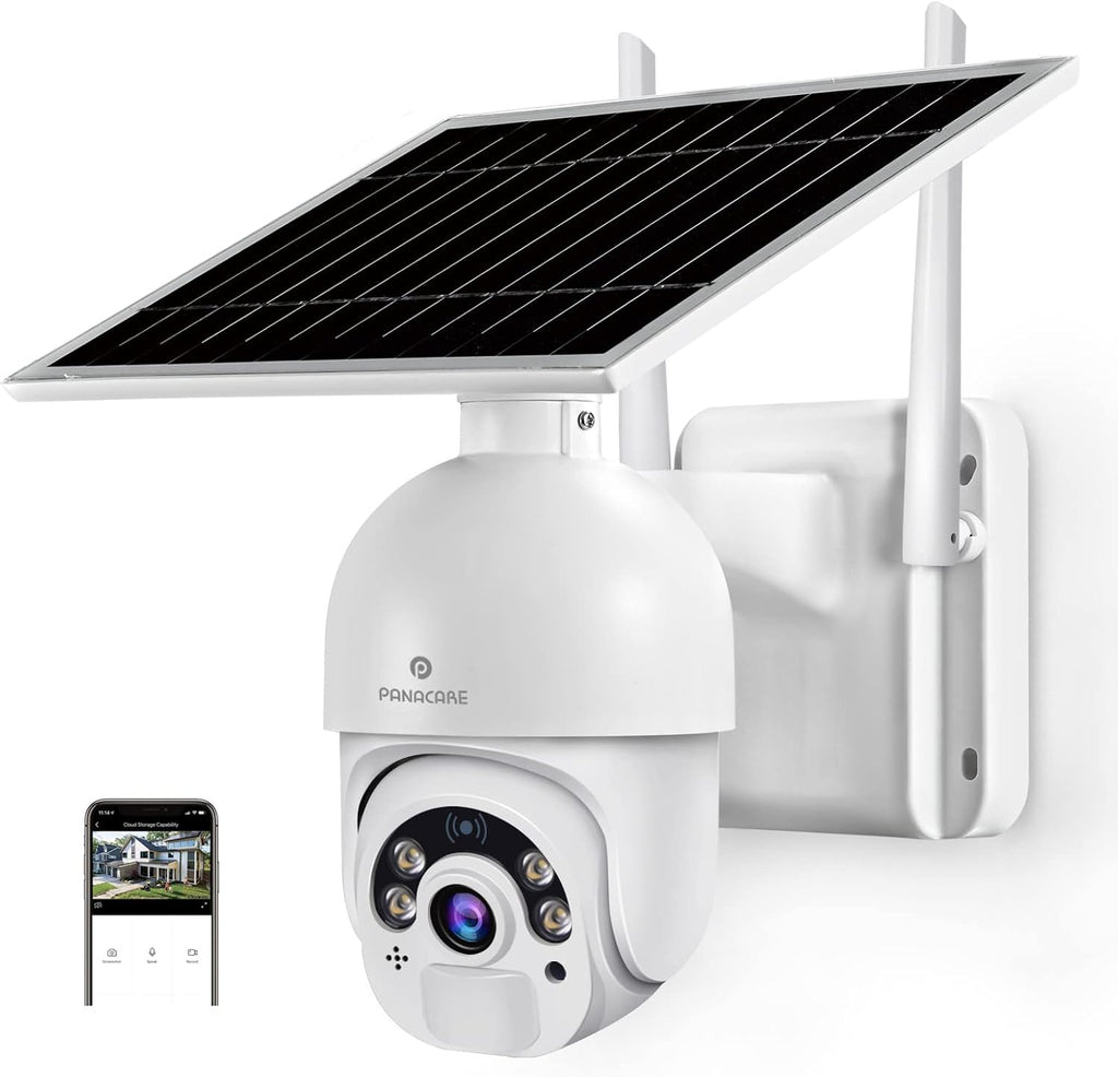 Solar Outdoor Camera 1080P 14400mAh Wireless Battery Camera I596