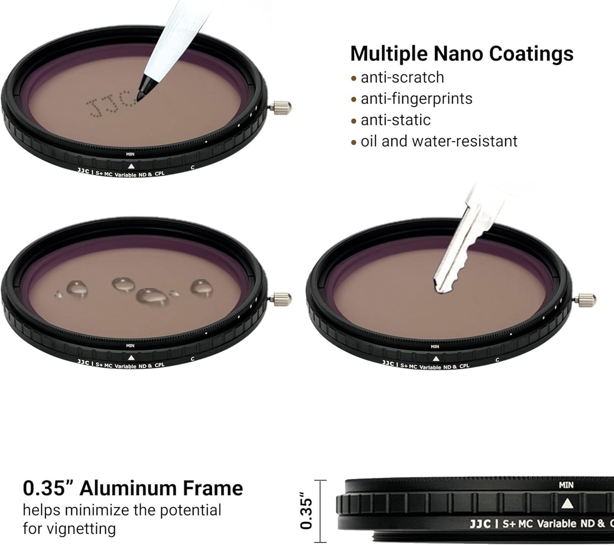 2-in-1 77mm Variable ND Filter & CPL Polarizer Filter P51709