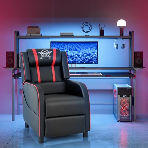 Blue Massage Recliner Chair with Footrest Q391552