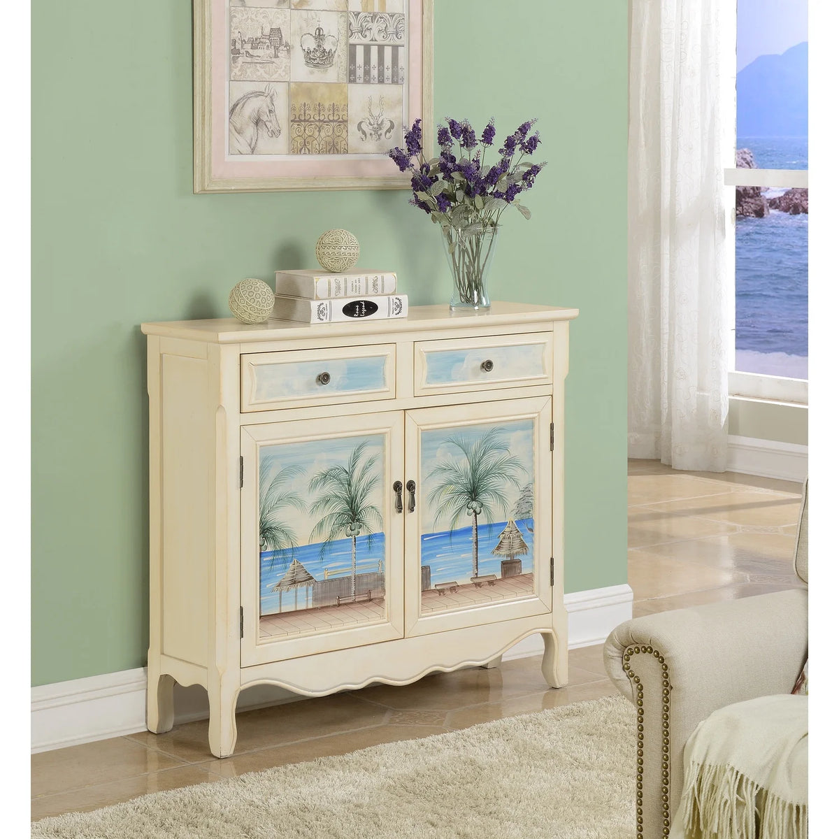 Two Drawer Two Door Cupboard T5728
