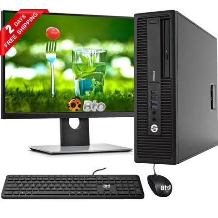 HP 600 G1 SFF Desktop Computer, Core i5 4th, 16GB Ram, 500GB Hdd, 120GB Ssd, 19 inch LCD, Keyboard and Mouse, Wi-Fi, Win10 Pro S3224