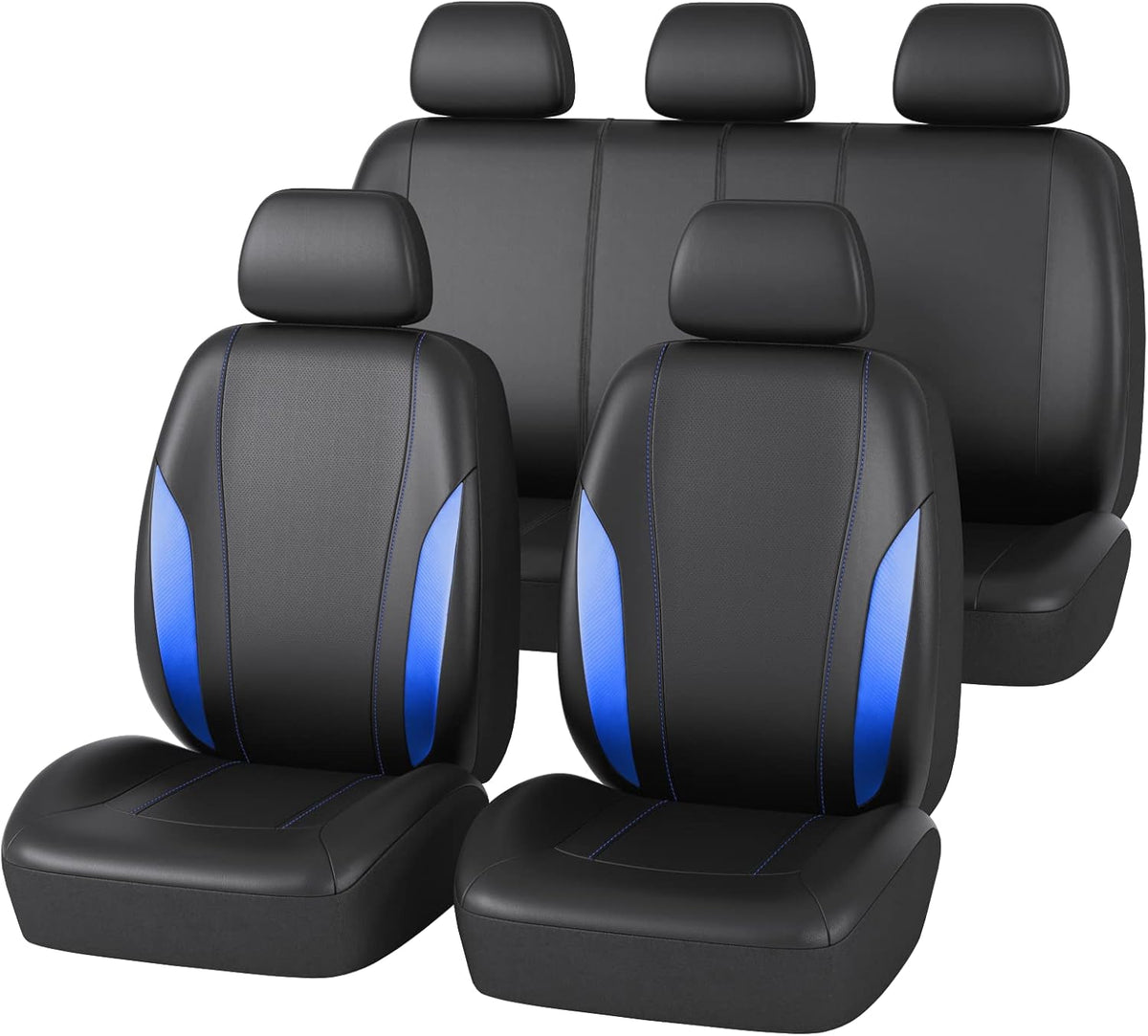 Carbon Leather Universal Car Seat Cover Full Set R709941