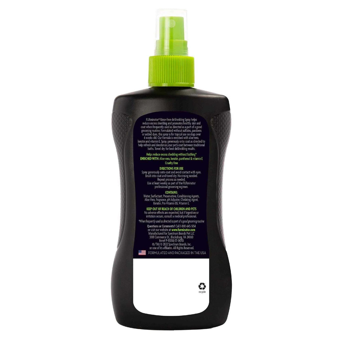 Rinse-Free deShedding Spray for Dogs S801