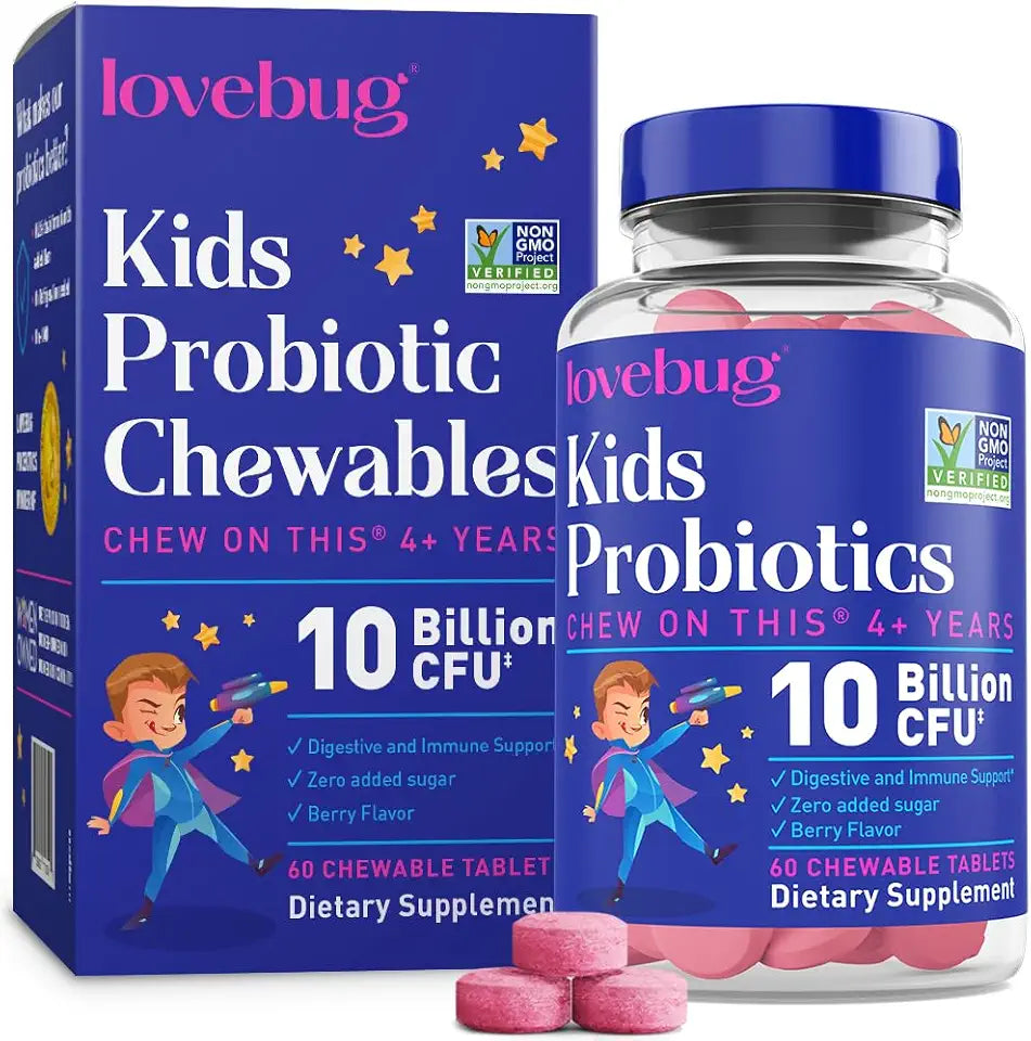 Sugar-Free Berry Probiotic Chewables for Kids, 60 ct E2972