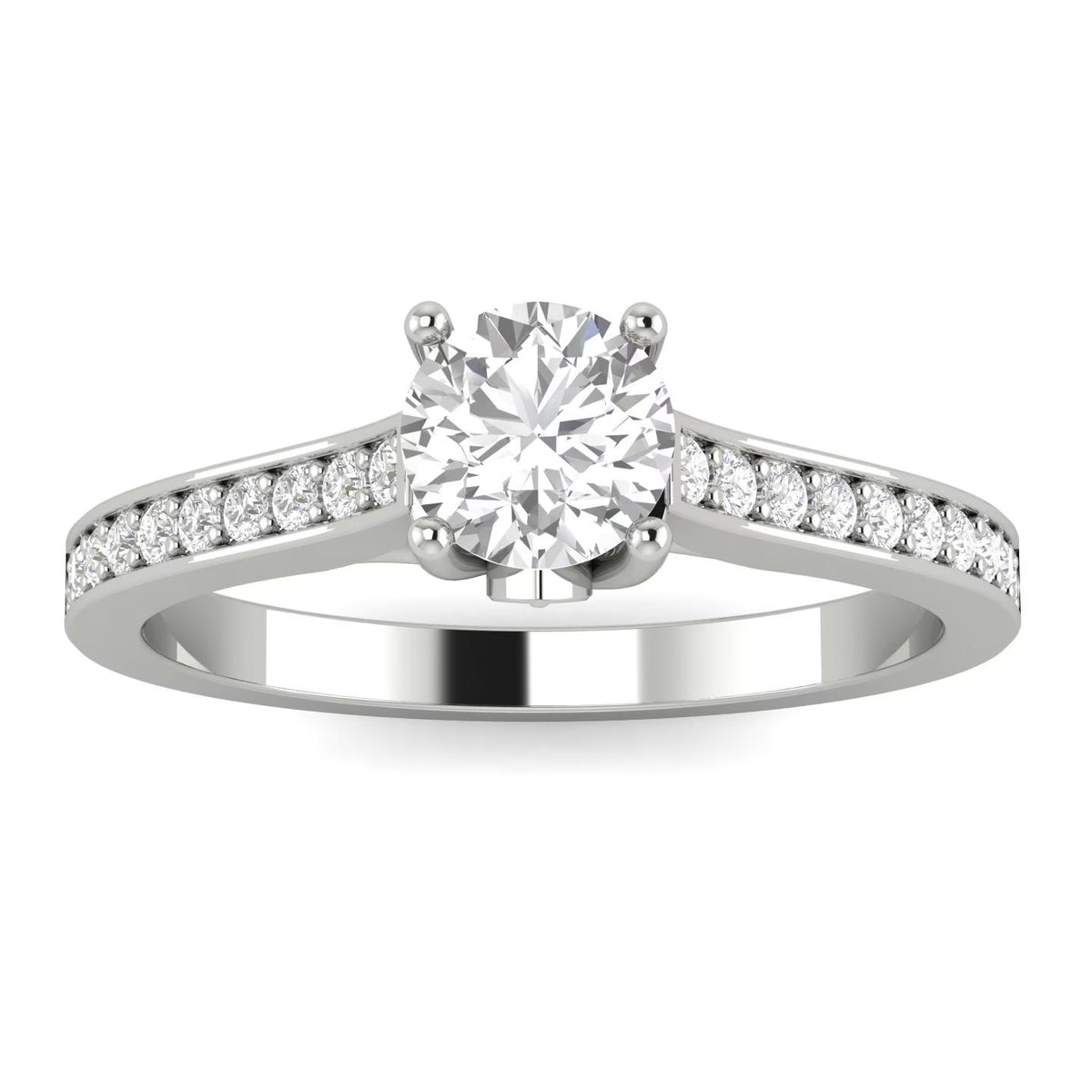 10k White Gold Diamond Engagement Ring U1560