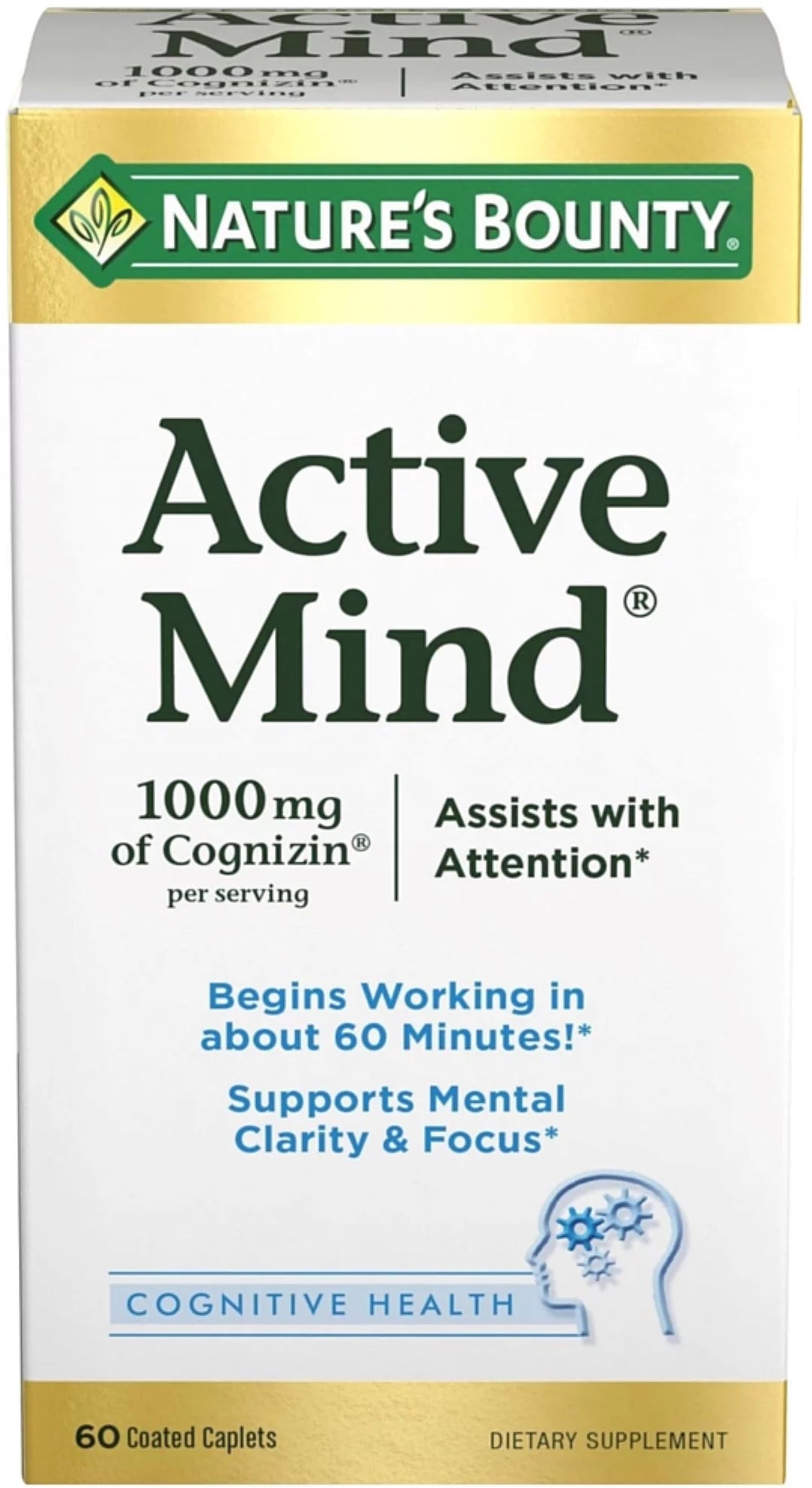 Cognitive Health Caplets 60 ea Pack of 3 Q873365