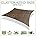 16' x 20' Sand Rectangle Sun Shade Sail Canopy Mesh Fabric UV Block, 190 GSM, Pack of 2 M31976