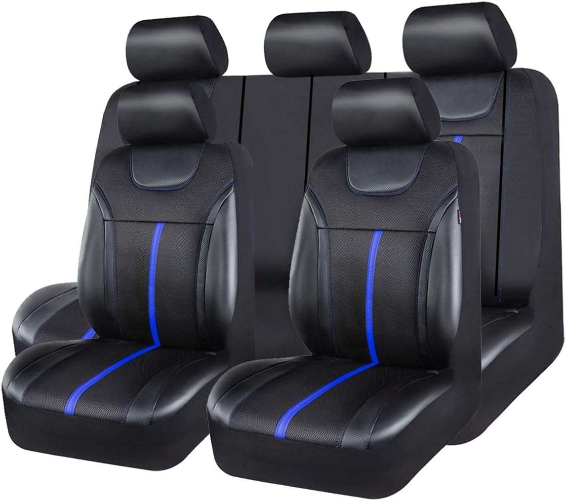 Carbon Leather Universal Car Seat Cover Full Set R709941