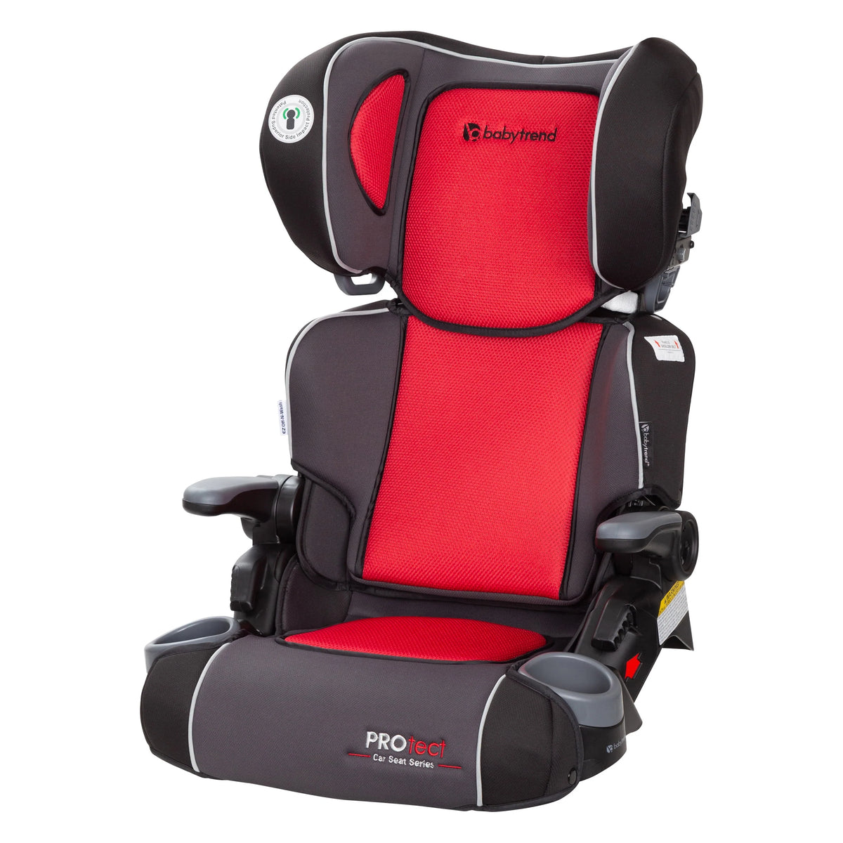 Folding High Back Booster Car Seat Red G245