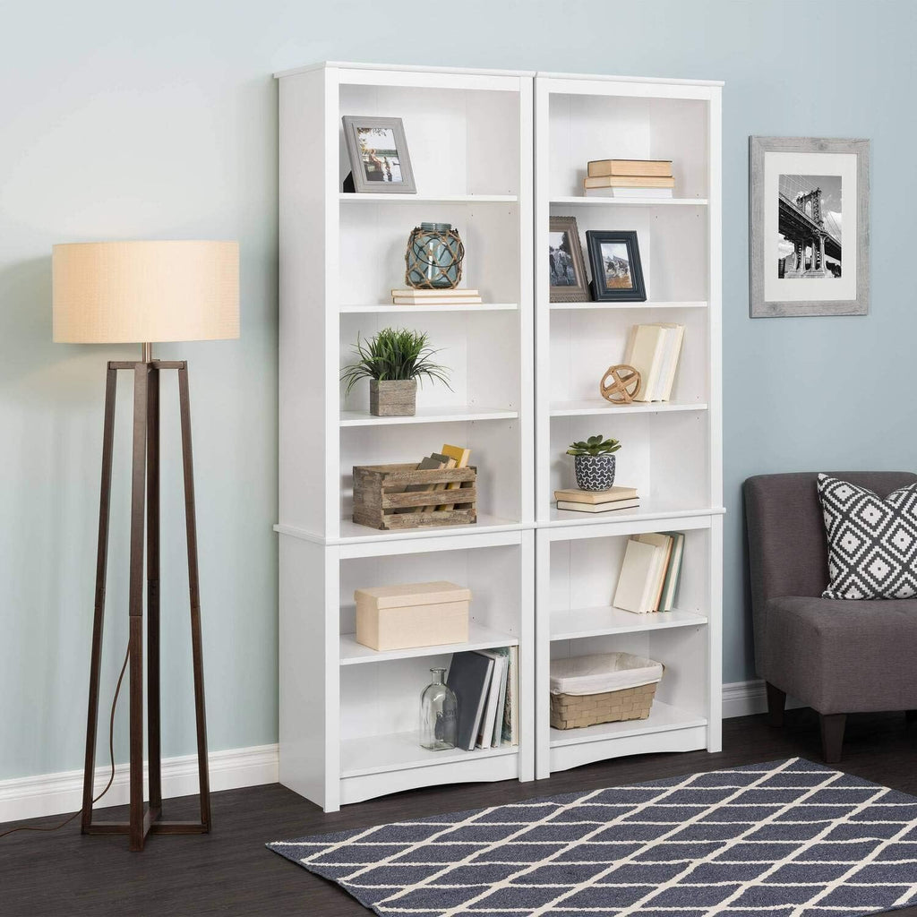 White Tall Bookcase Z63778