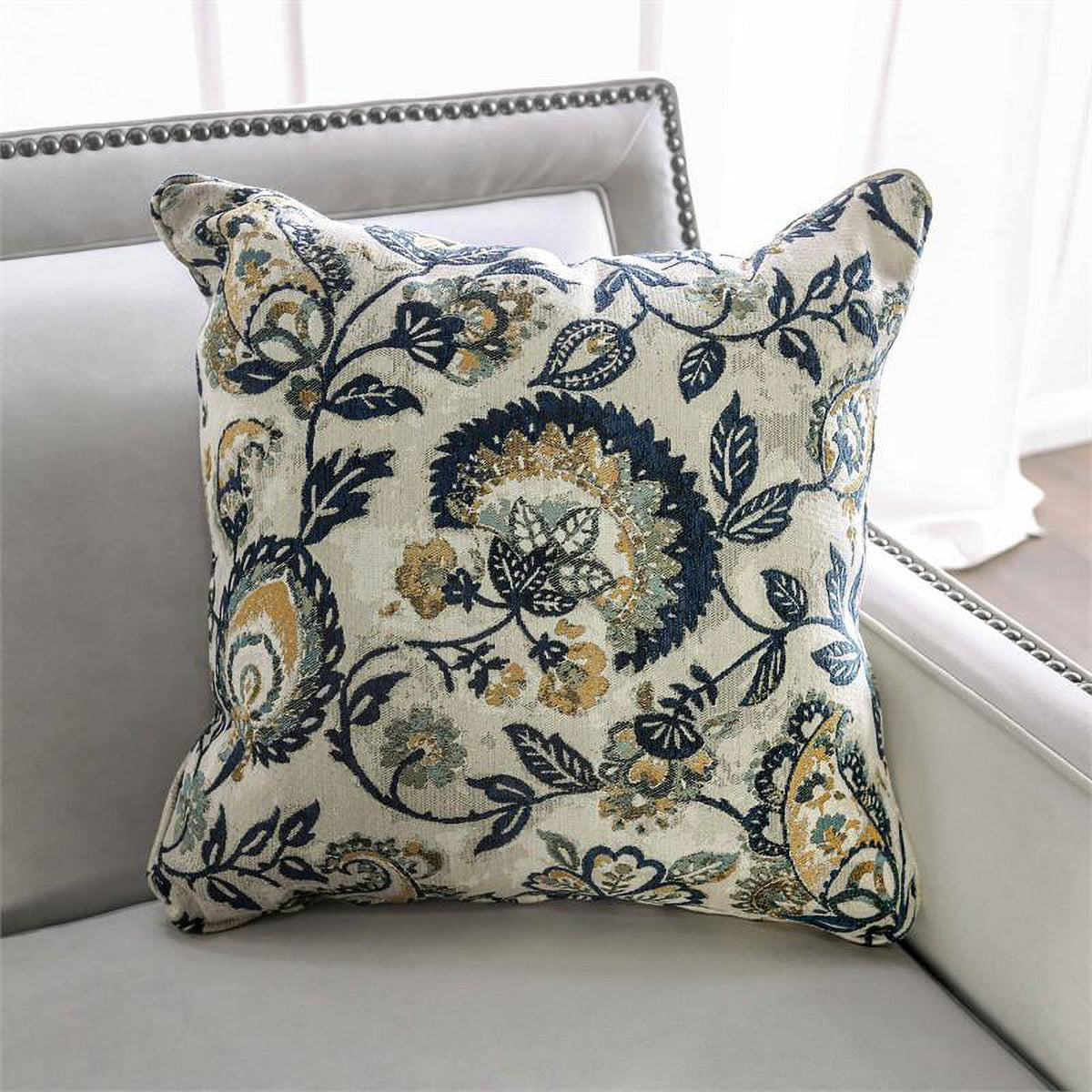 Light Gray 2-Piece Fabric Sofa Set Q3256