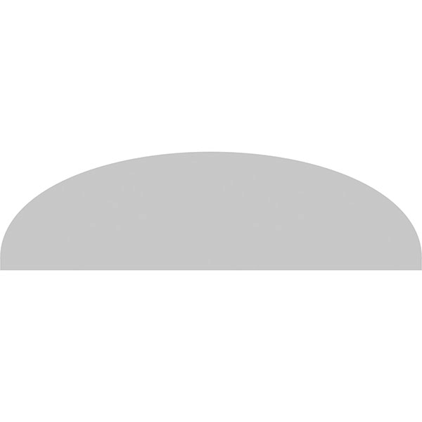 32x22W x 9x22H x 2x22P Elliptical Sunburst PVC Pediment M328505