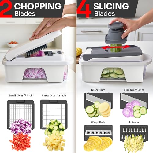 8 Blade Vegetable Chopper with Container S4729