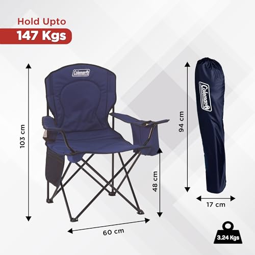 Portable Camping Chair with Cooler and Side Pockets Z116