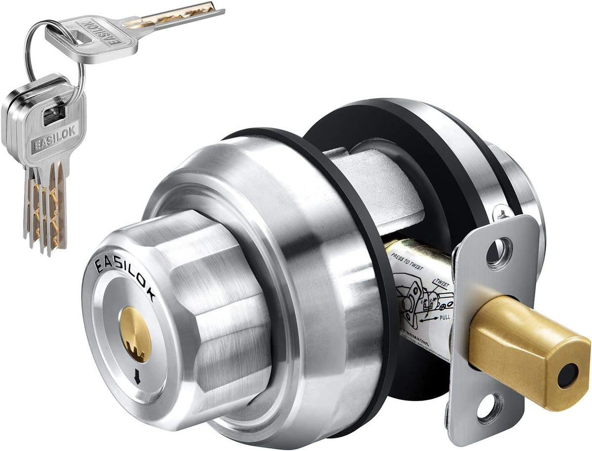 Single Cylinder Keyless Deadbolt Lock with Door Knob S87775