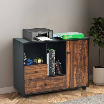 2-Drawer Mobile Lateral Filing Cabinet Z648