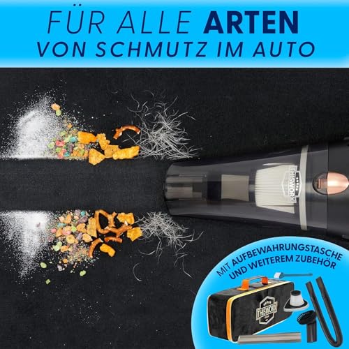 Portable Handheld Car Vacuum Cleaner with 16ft Cord, Bag, and Attachments O154041